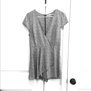 Black and white romper